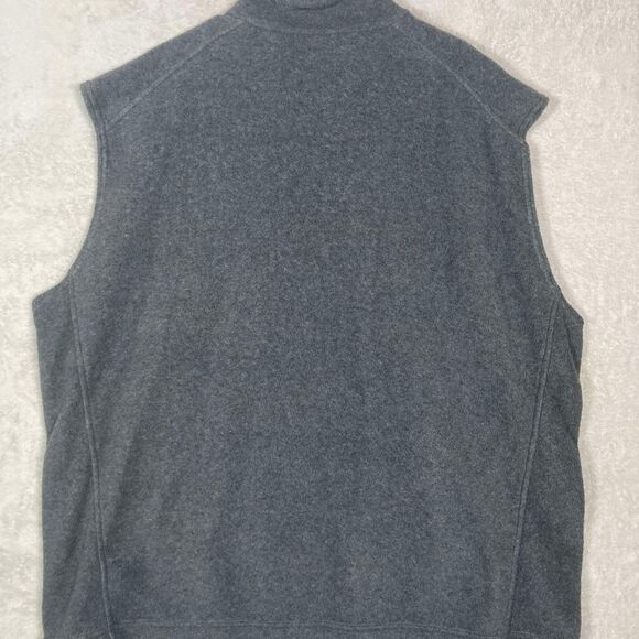 Columbia Steens Mountain Vest Men’s XXL Charcoal Heather Fleece Full Zip Pockets - Picture 5 of 9